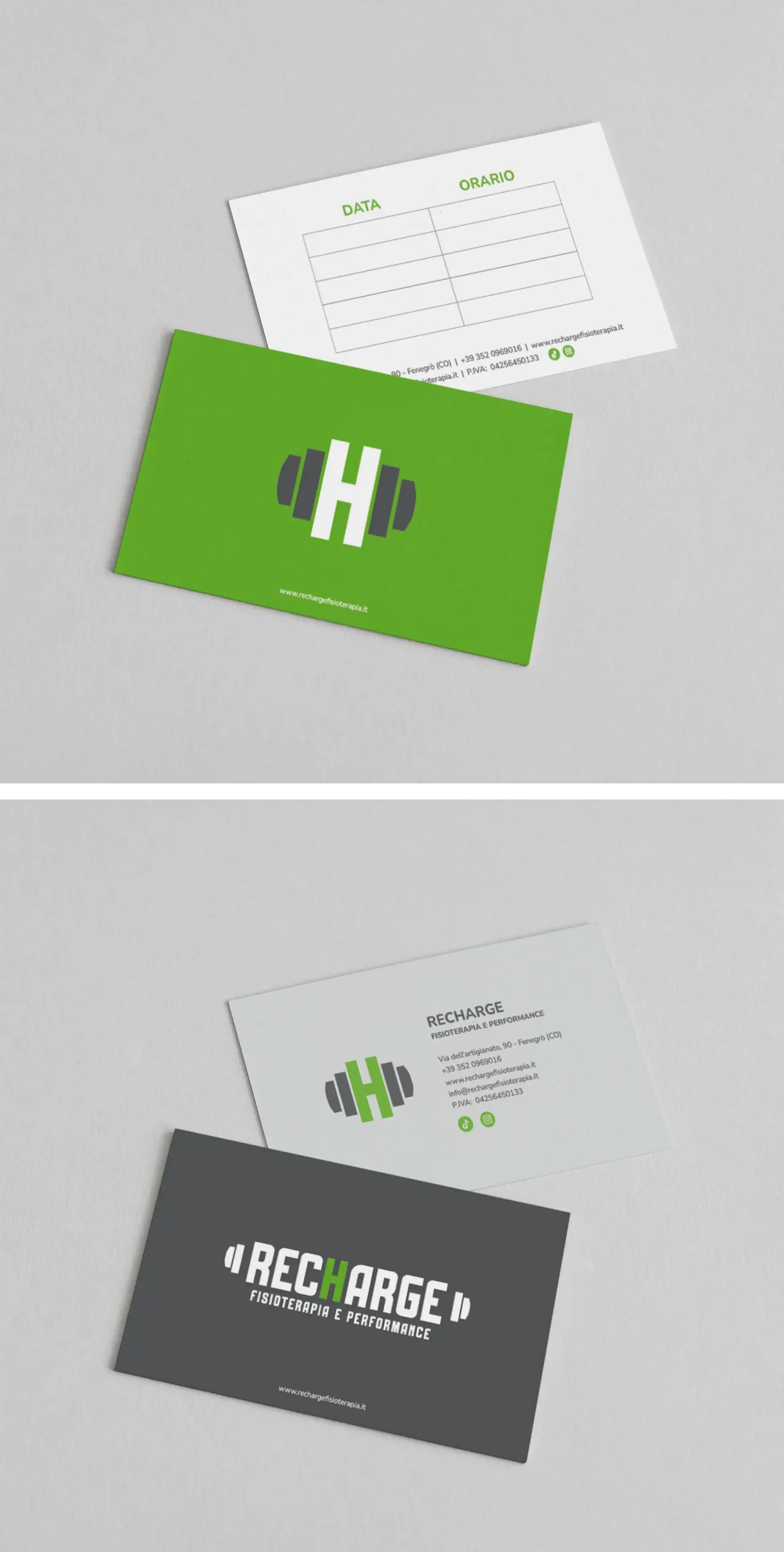 Biglietti da visita Recharge